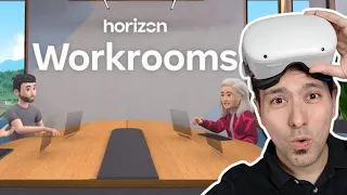 Workrooms für Quest 2 ist FANTASTISCH - Arbeiten in VR in Horizon Workrooms