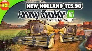 Farming Simulator 18 multiplayer gameplay #205- Harvesting all types of crops!