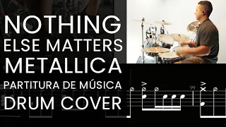 NOTHING ELSE MATTERS - METALLICA | DRUM COVER SHEET MUSIC COMO TOCAR BATERIA COM PARTITURA DE MÚSICA