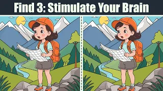 Spot The Difference : Find 3 - Stimulate Your Brain | Find The Difference #168