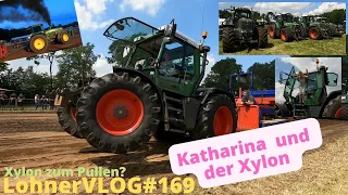 LohnerVLOG#169 Frauenklasse: Fendt Xylon524 beim Traktorpulling in NOT I Getriebe vom Dücker prüfen