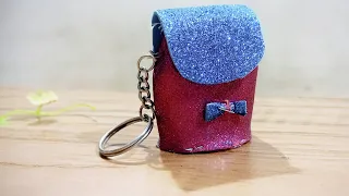 diy keychain//cute mini bag 👛 @MagicHands-art-and-craft