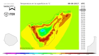 Tenerife Temperature forecast: 2017-08-07