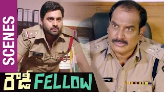 Rowdy Fellow Telugu Movie Scenes | Nara Rohit solid warning to Ahuti Prasad | Vishakha Singh