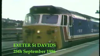 BR in the 1980s Exeter St Davids in September 1986