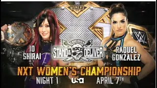 NXT! TakeOver:Stand & Deliver'21:NXT! Women's Championship:Raquel Gonzalez vs IO Shirai(c)
