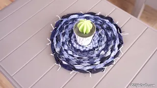 Easy Woven Denim Placemat Tutorial