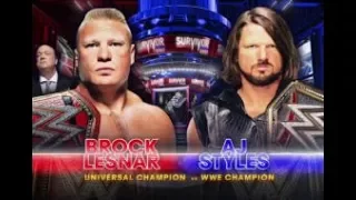 WWE SURVIVOR SERIES BROCK LESNAR VS AJ STYLES FULL MATCH AMAIZING MUST WATCH! 2K18