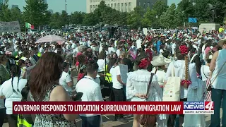 Governor responds to litigation surrounding immigration law