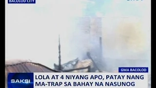 Saksi: Lola at 4 niyang apo, patay nang ma-trap sa bahay na nasunog