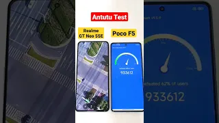 Poco F5 vs Realme GT Neo 5SE Antutu Test 🔥🔥🔥#pocof5