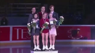 Tatiana Volosozhar & Maxim Trankov - Russian Nationals 2016 - Pairs Medal Ceremony