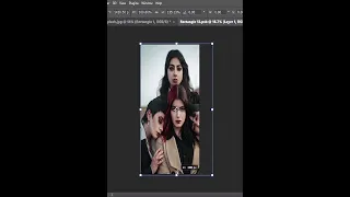 How to place image on frame with help of distort tool in photoshop 2024