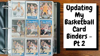 Updating My Basketball Card Binders - Flashback To The 1990’s - Part 2