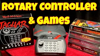 Atari Jaguar Rotary Controller and Games You Need to Play