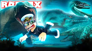 Finding an UNDERWATER DINOSAUR ZOO in ROBLOX