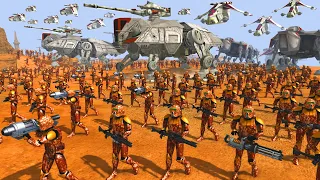 Full-Scale Geonosis ARF TROOPER Invasion! - Men of War: Star Wars Mod