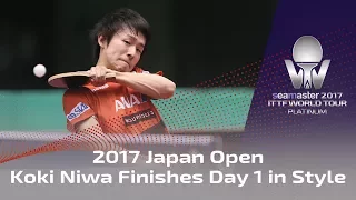 Koki Niwa finishes the day in style