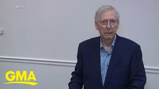 Mitch McConnell appears to freeze again in front of cameras l GMA