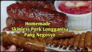 Skinless Sweet Pork Longganisa | Homemade Pang Negosyo with Costing | How To make Longganisa Recipe