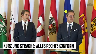 Kurz und Strache zur BVT-Affäre: Alles rechtskonform