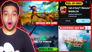 Warzone Mobile Lite? | Mr India in Indus😎 | Bloodstrike New Map😮 | Project Run | Delta Force Mobile🤔