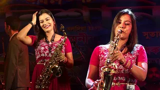 ❤️90s Jhankar❤️ Saxophone Music || Saat Samundar Paar Main Tere | Saxophonist Lipika | Bikash Studio