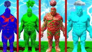 FRANKLIN STOLEN 4 ELEMENTAL GOD POWERS TO TRANSFORM INTO GOD FATHER TITAN IN GTA 5 | GTA 5 AVENGERS