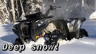 Yamaha Grizzly vs Deep Snow