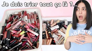 Devinez combien j'ai de rouge à lèvres avant de cliquer (du JAMAIS VU 😱 ...)