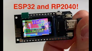 LilyGo T-PicoC3 (RP2040 and ESP32 chips) Unboxing and demo code!