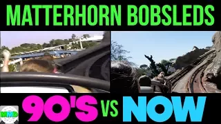 90's Vs Now - Matterhorn Bobsleds - Full Ride POV - Disneyland 1994 2017