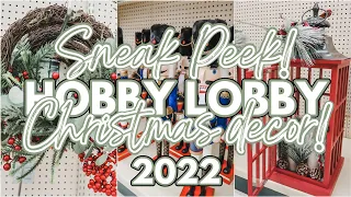 HOBBY LOBBY CHRISTMAS DECOR 2022 | HOBBY LOBBY CHRISTMAS DECOR SNEAK PEEK | HOBBY LOBBY SHOP WITH ME