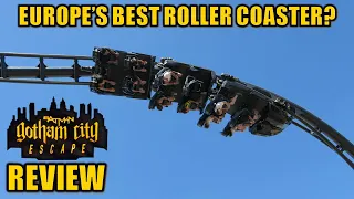 Batman Gotham City Escape Review, Parque Warner Madrid Intamin Coaster | Europe's Best Coaster?