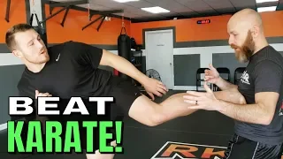 How to Beat Karate Style Kicks in Sparring feat. Sensei Seth | Footwork and Strategy