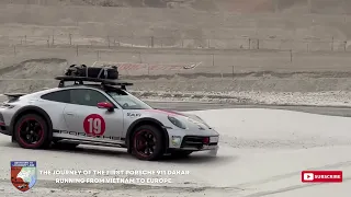 Porsche 911 Dakar offroad before entering Mongolia