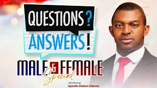 MALE & FEMALE - QUESTION & ANSWER SESSION 01 || REV. GIDEON ODOMA || 25.10.2022