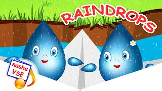 RAINDROPS. Kid's song / Nursery rhymes. YarMin St.