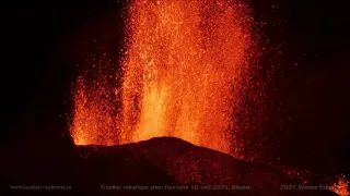 Éruption volcanique piton Fournaise - 10 avril 2021 - Réunion