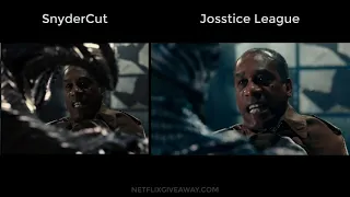 [Justice League Comparison] Tunnel fight vs Steppenwolf - Snydercut vs Josstice League