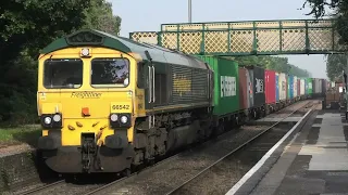 Trains at Trimley and Westerfield 08/09/23 (inc. lots of freight!)