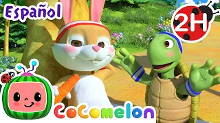 La tortuga y la liebre | CoComelon y los animales 🍉| Dibujos para niños