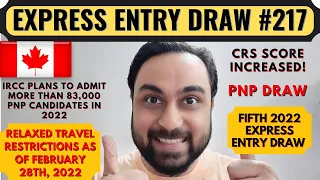 Express Entry Draw #217 For Canada PR | Canada PNP Draw | Dream Canada