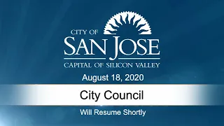 AUG 18, 2020 | City Council, Afternoon Session