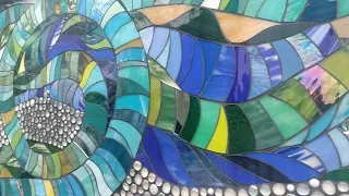 Mosaic mural installation process