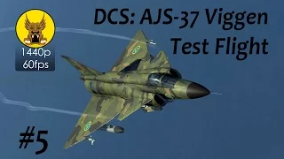 Test Flight - DCS: AJS-37 Viggen - Visual/Radar Nav Fix, TERNAV System, Radar Terrain Avoidance