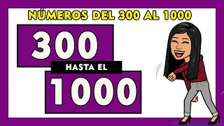 🌟Números del 300 al 1000 en letras en español I Spanish Numbers 300-1000