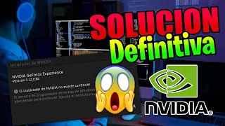 El instalador de NVIDIA no puede continuar solución definitiva 2022
