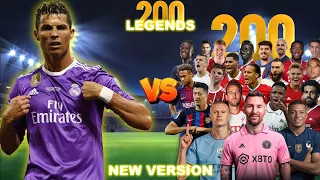 RM Ronaldo 🆚️ 200 Legends 💥 New Version 💥 ULTRA BOSS FINAL ⚽️