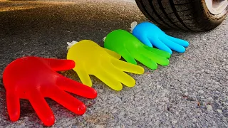 Crushing Crunchy & Soft Things by Car! EXPERIMENT: Car vs Mirinda Balloons Coca Cola, Fanta,